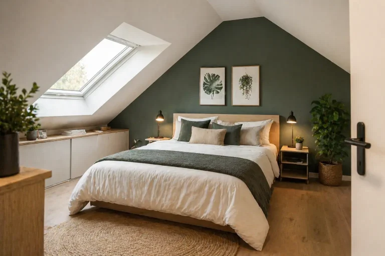 Chambre sous pente : quel mur peindre