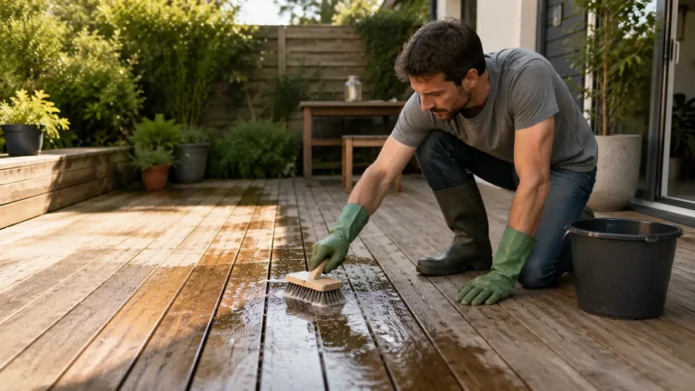 Comment nettoyer une terrasse en bois