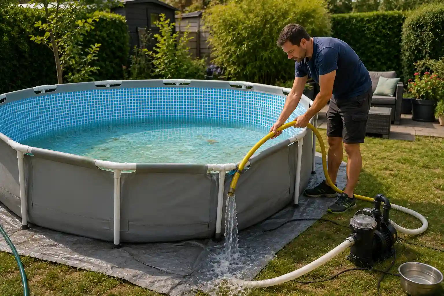 Comment vider une piscine hors sol