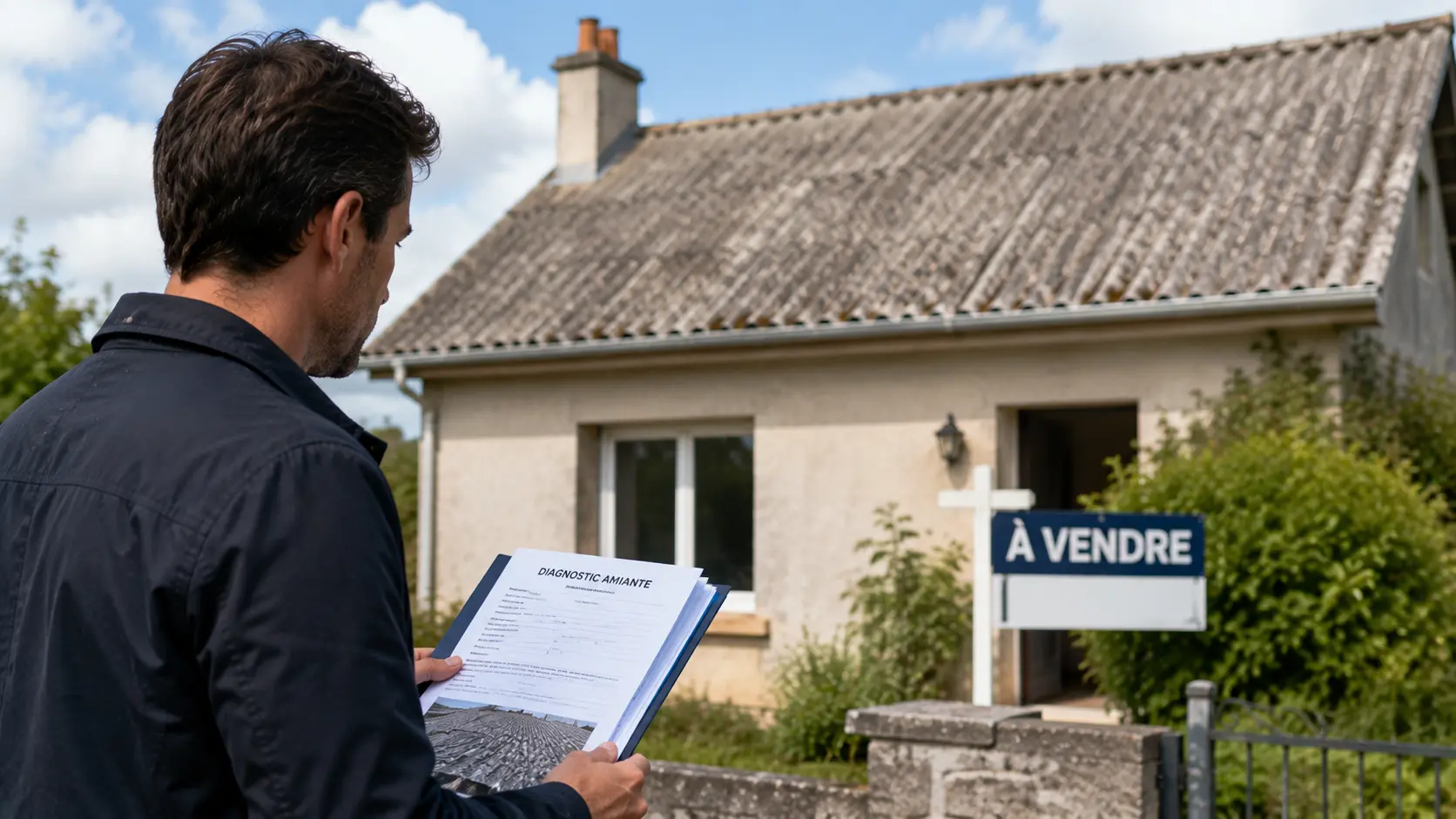 Peut-on vendre une maison avec un toit en amiante ?