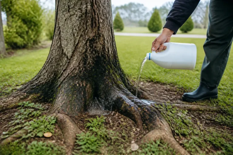 est ce que la javel peut faire crever un arbre