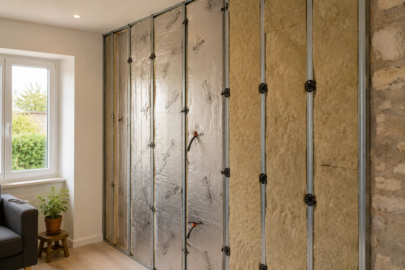 Isoler un mur intérieur sans perdre de place