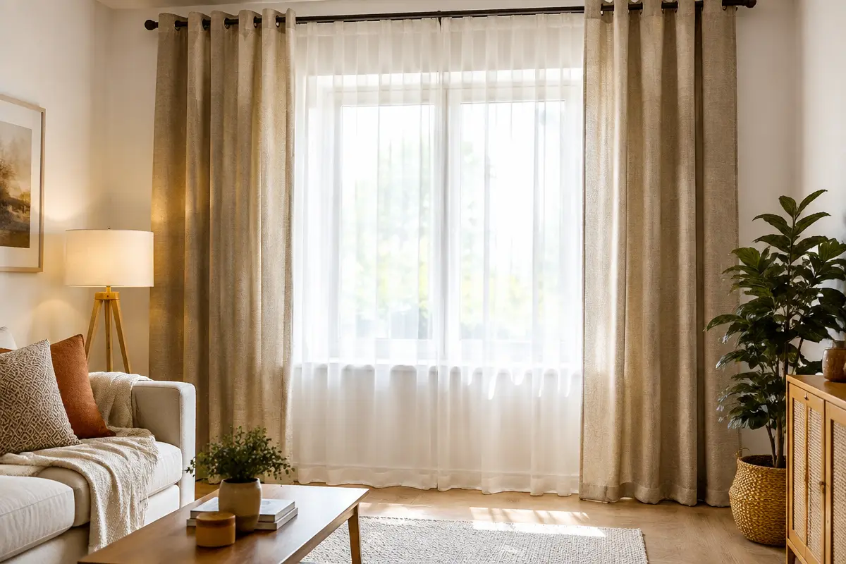 Habiller une fenêtre avec des rideaux