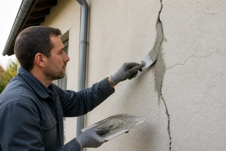 Réparer les fissures d'une façade
